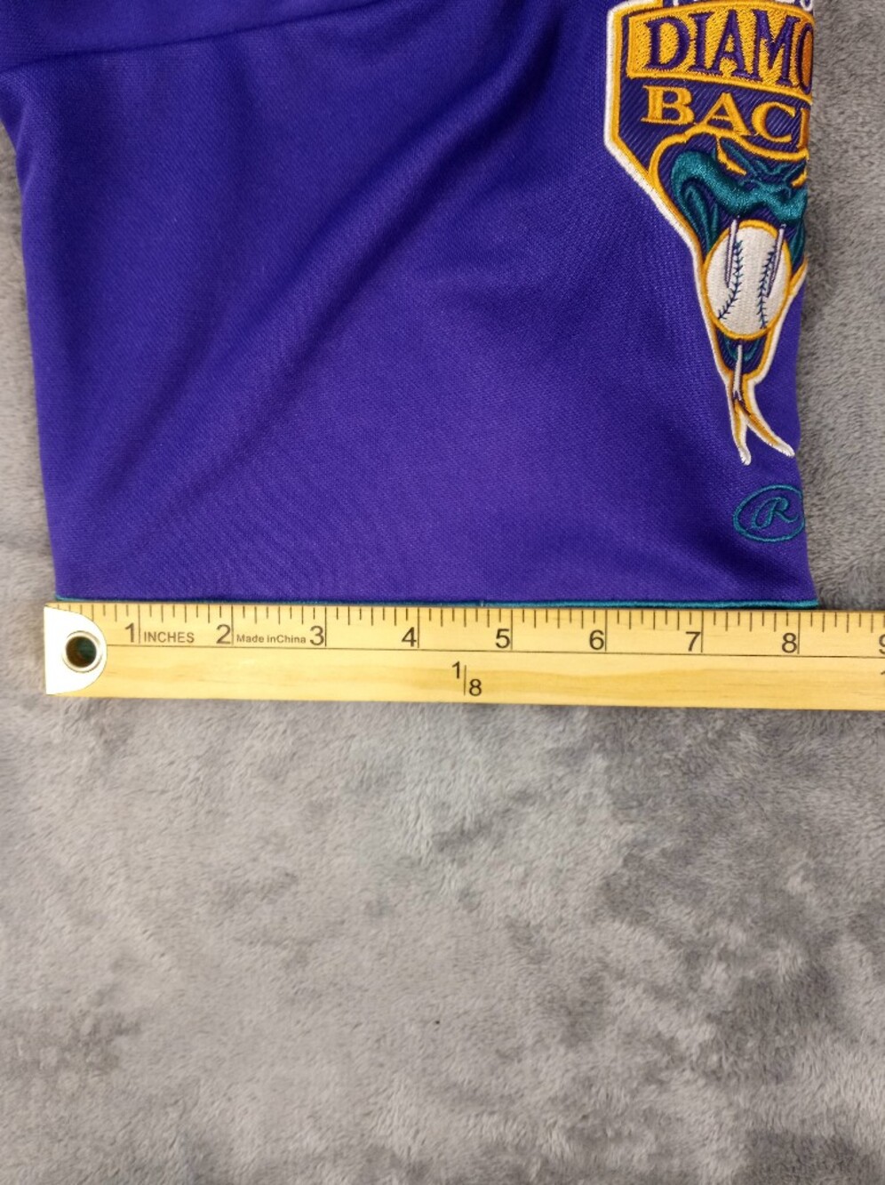 Majestic Arizona Diamondbacks Men's Vintage 2001 Words Series Baseball Jersey - Picture 12 of 12